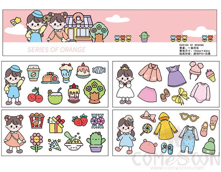 Stickers-1 set of 4