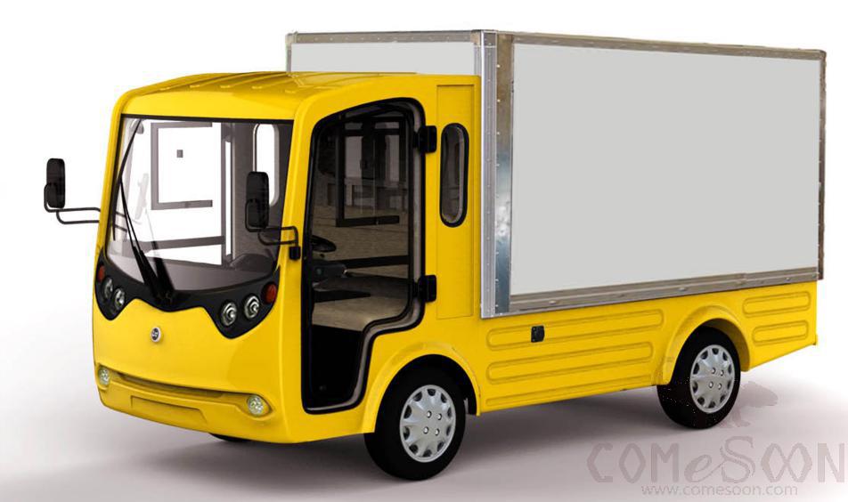 Powerful truck for cargo delivery special(with door), 7.5kw, 72V 230Ah, 1.0 T