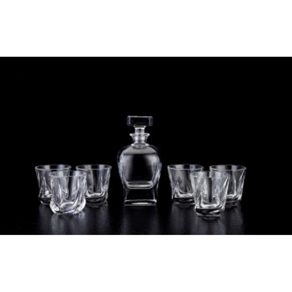 Crystal Wine Glass Bottle  Set 7pcs set