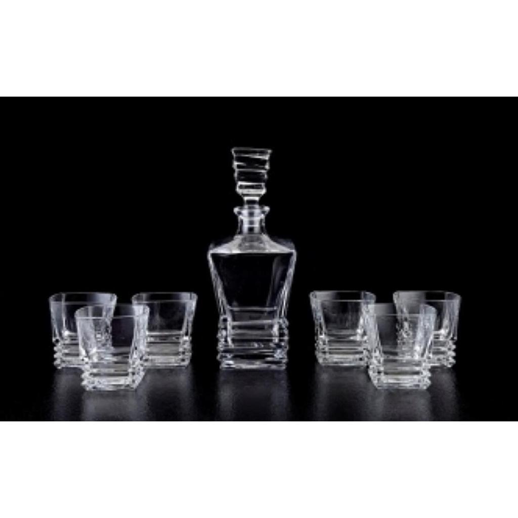 Crystal Wine Glass Bottle  Set 7pcs set