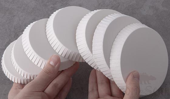 Paper Glass  Cover white 100pcs 65mm