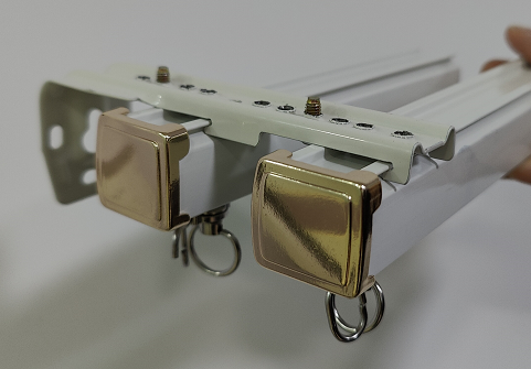 Curtain-Curtain Double Track and Accessories For Window Size W 2.6m , Curtain Rod