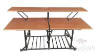 Two Tier Mobile Folding Buffet/Catering Table-2190*760*1070mm