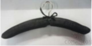 Silk Hanger,Black,380*40mm , Satin Hanger