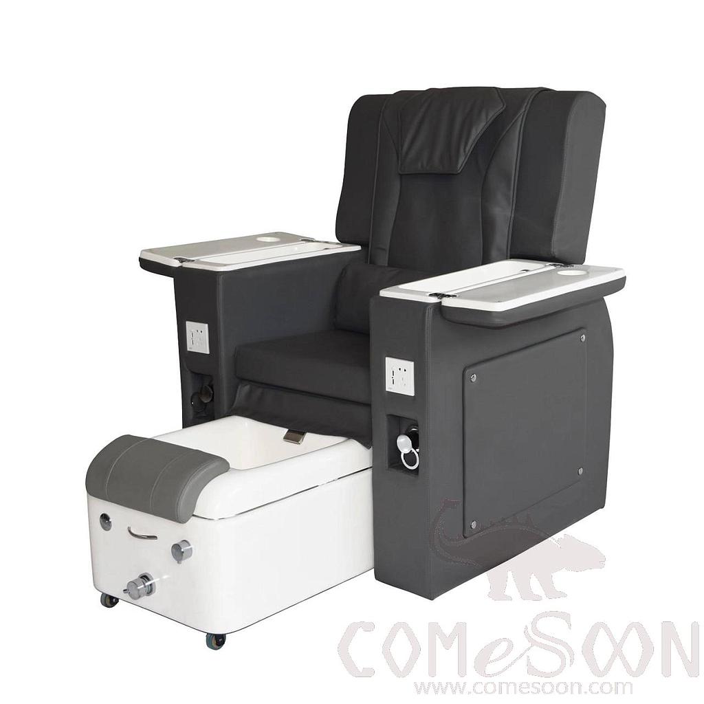 Massage Chair With Armrest And Groove,Leather，125 * 105 * 90 cm