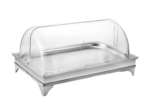 Rectangular Transparent Dessert Tray W/ PC Cover, L53.5*W32.5*H27cm