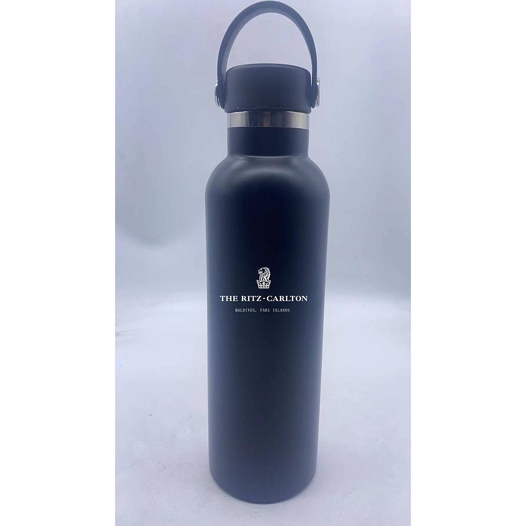 Customized double-layer stainless steel water bottle, 750ml, Black