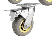 8-Inch Universal Brake Wheel Solid Casters
