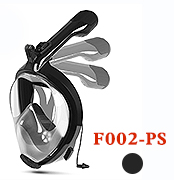 Foldable Snorkeling Mask For Adults,PC+ Liquid Silicone,40*19*16.5CM，Black
