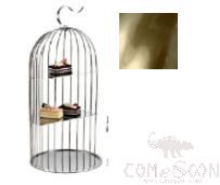 JJL Series-2 Layers Birdcage Shelf 330*230*500mm Titanium gold L-Sized