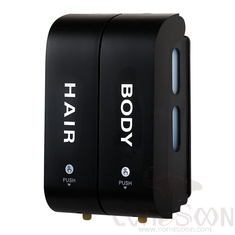 Double
Soap Dispenser，L6.3*W7.5*H21.5CM，MOQ500