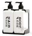 Double Soap Dispenser，L14*W8.7*H17CM，MOQ500