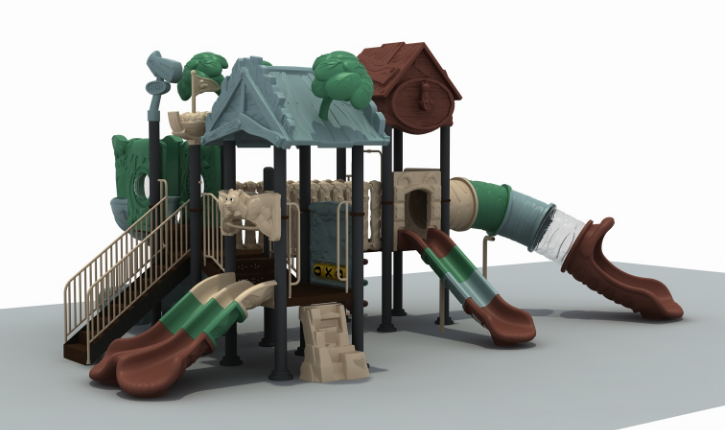 Outdoor Slide，L830*W480*H408CM ，Playground Castle