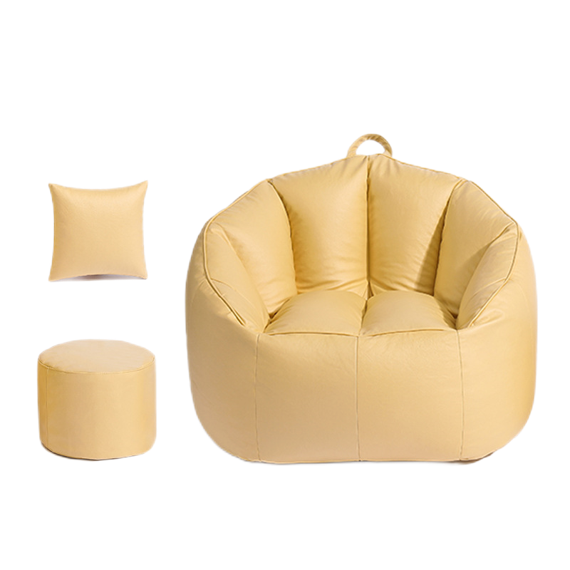 Bean Bags，Superfiber Technology Cloth，EPP， L75*W75*H65CM，Yellow