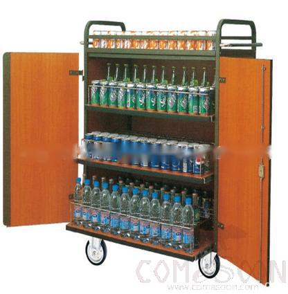 Liquor Cart,Steel And Wood,L114*W50*H125Cm