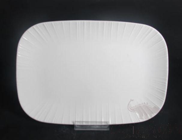 G099 Series 14&quot; Rectangular Plate - White
