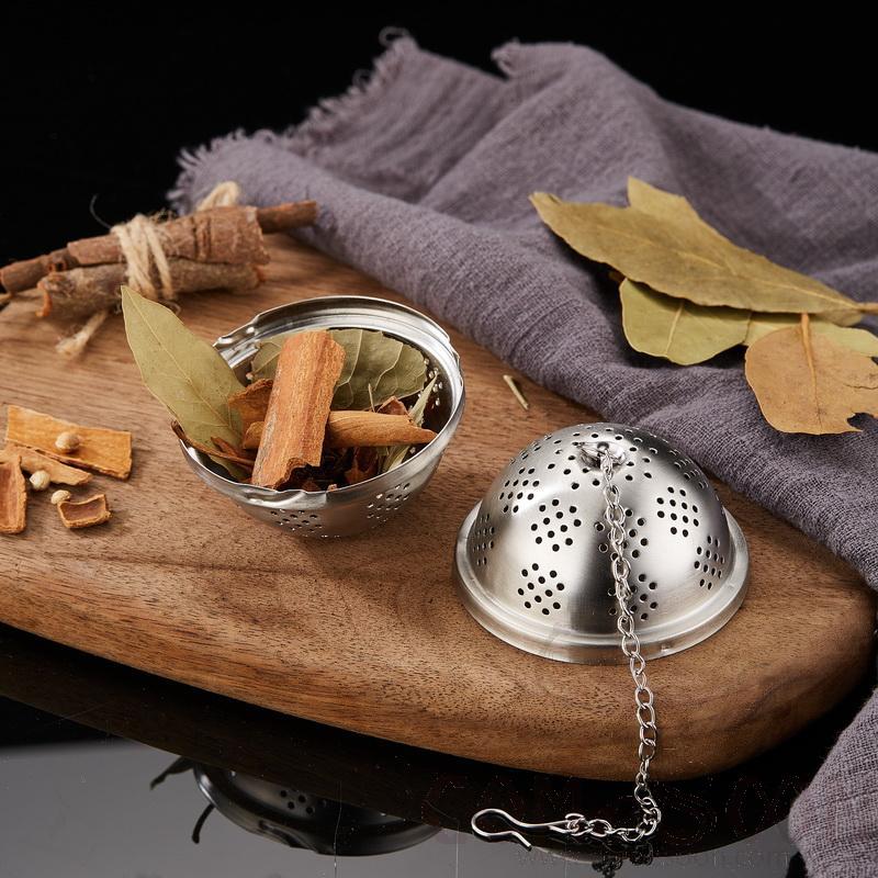 SS round tea infuser / spice ball, SS 304, (DIA.)11cm×(H.)10.5cm