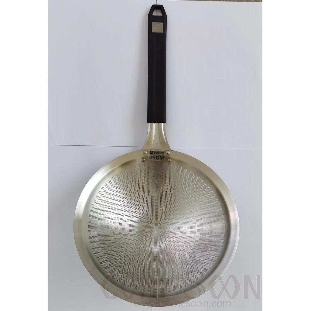 large SS fine mesh slotted skimmer / strainer, 30cm/SS 201