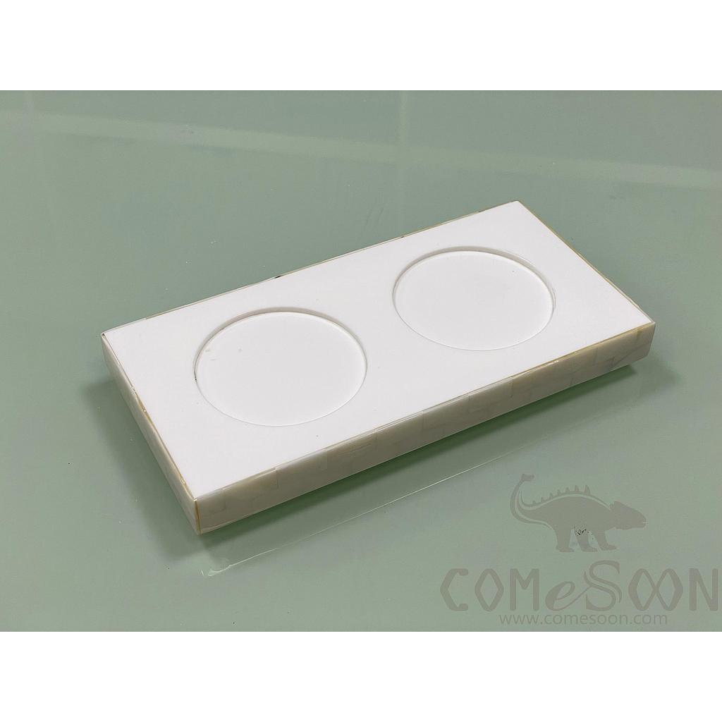 Z1-Round White Shell Cup Holder,Acrylic+Natural Shell,200*100*20Mm