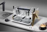 Hornet Double Head Coffee Machine,Champagne Golden