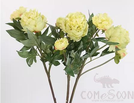 3PCS Simulation Flower Ornaments