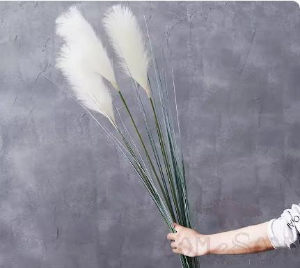 Simulation Reed Decoration,White