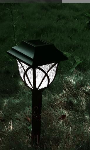 Color Changing Solar Lawn Light, Plastic, 10*10*44cm