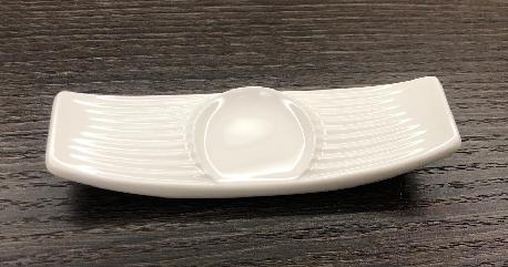 G161 Series 4.5&quot; Triple Chopstick Rest - Gray  Chopstick Holder