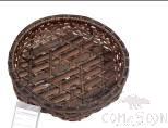 Gradient Brown Nesting Basket,D27*H6cm