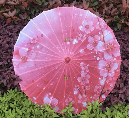 Oil Paper Umbrella, Silk Fabric, 60cm