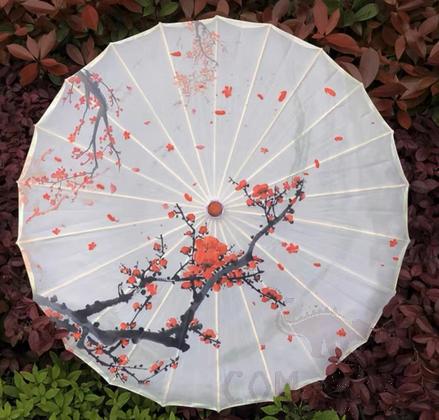 Oil Paper Umbrella, Silk Fabric, 60cm