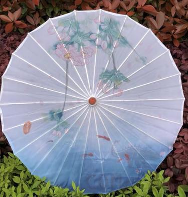 Oil Paper Umbrella, Silk Fabric, 60cm