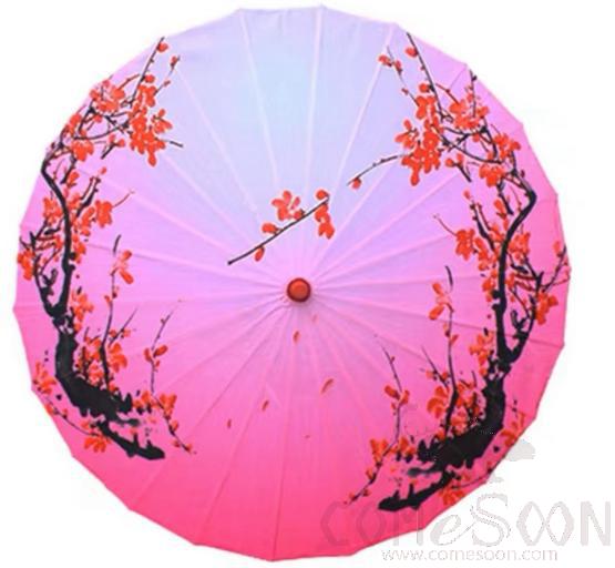 Oil Paper Umbrella, Silk Fabric, 70cm