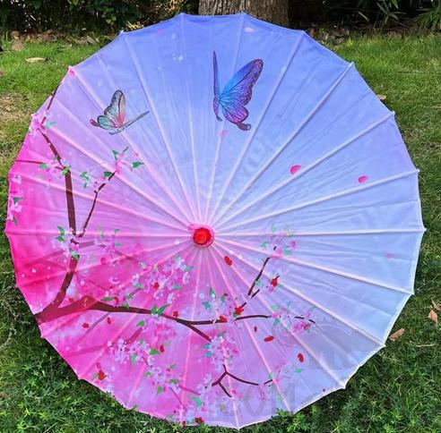 Oil Paper Umbrella, Silk Fabric, 70cm