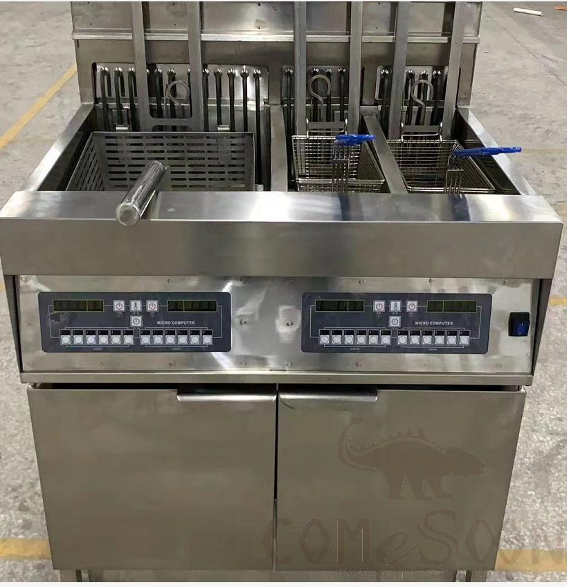 Computerized Auto Lift Fryer (One Large And Two Small),800*830*1120mm,27KW/380V