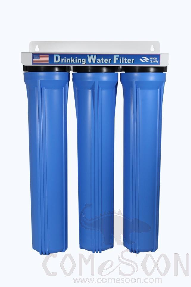 Three-Stage Piped Water Purifier, 10 Inches, 400 * 155 * 565mm, 600 - 1000L/H