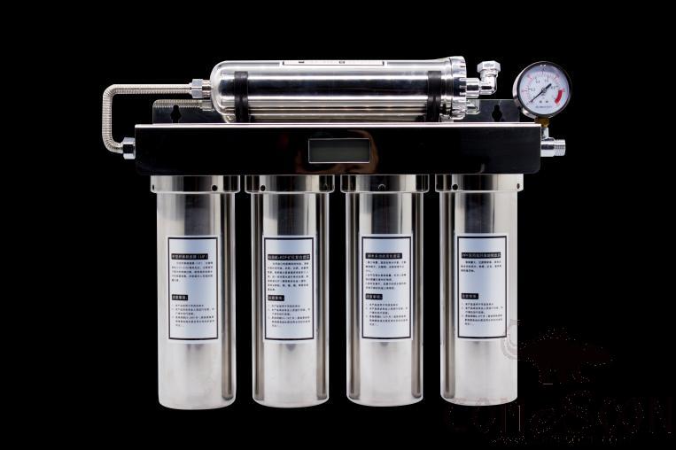 4 + 1 Stainless Steel Ultra Filtration Water Purifier, 520 * 130 * 400mm, 300 L/H