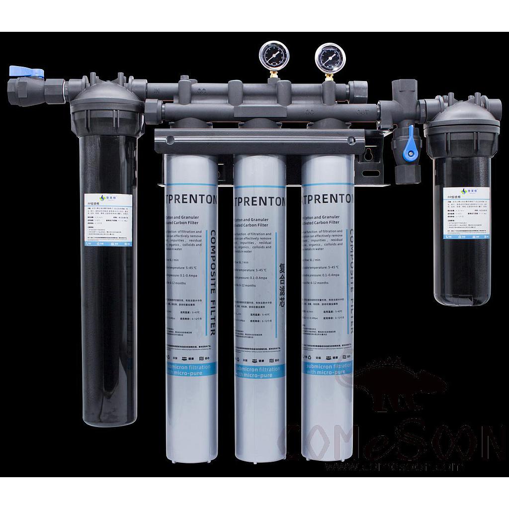 Triple Five-Stage Precision Water Purifier, 800 * 200 * 650mm, 5.5 GPD/min
