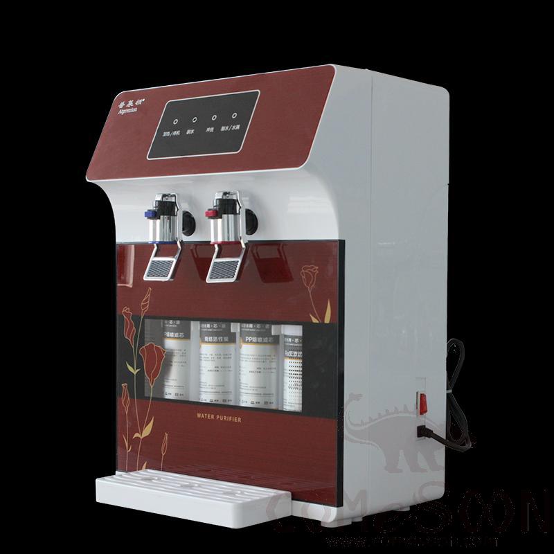 5-Stage Heating And Normal Temperature Ro Machine, 395 * 210 * 530mm, 15.7 L/H, 100GPD