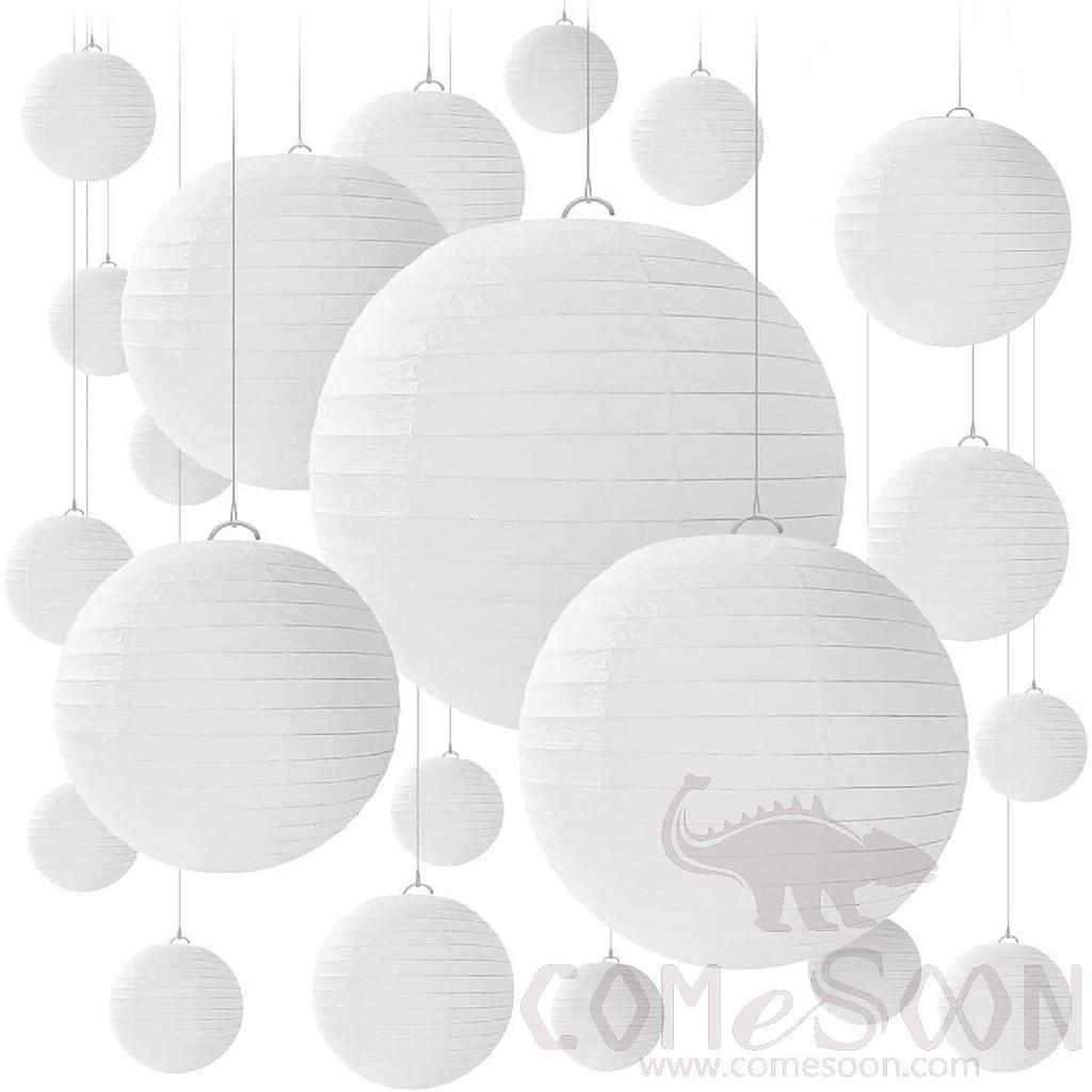 Paper Lantern，Cotton Paper，12 Inches