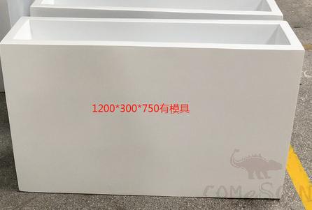 Outdoor Fiberglass Flower Box, 1200*300*750mm