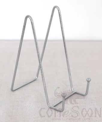 Silver Large N-Shaped Iron Mobile Phone Holder, 11.8 * 7.6 * 15.5cm, Iron