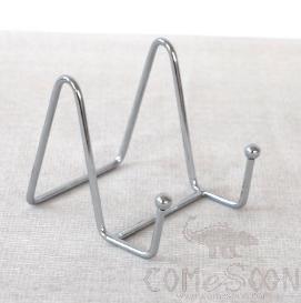 Silver Small N-Shaped Iron Mobile Phone Holder, 8.3 * 7.6 * 8cm, Iron