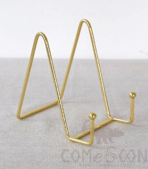 Gold Medium N-Shaped Iron Mobile Phone Holder, 10.3 * 7.6 * 11cm, Iron