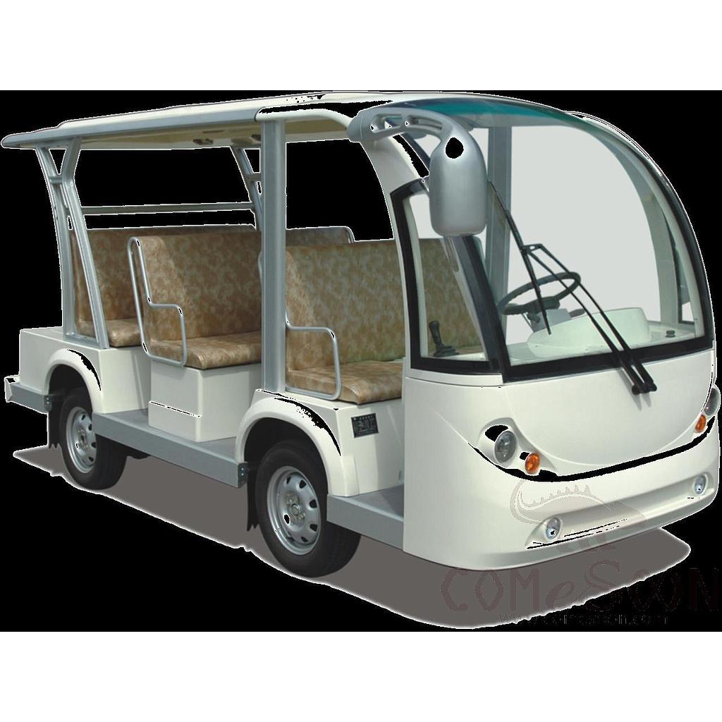 Electric Sightseeing Cart, 5KW, 72V, 185W, 100km, Max Climbing Ability (Loaded) 25%, 8 Seater
