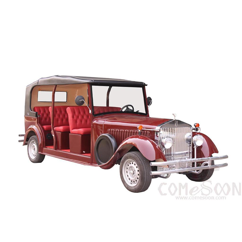 Electric Sightseeing Cart, 5KW, 48V, 70km, Max Climbing Ability (Loaded) 15%, 8 Seater