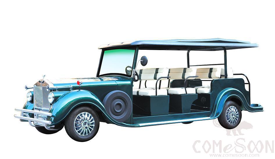 Electric Sightseeing Cart, 5KW, 72V, 90km, Max Climbing Ability (Loaded) 15%, 12 Seater