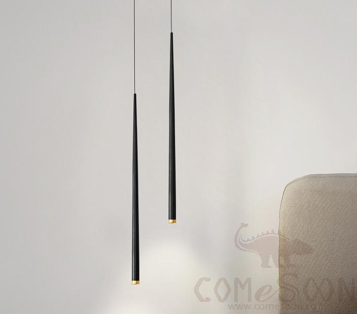 Small Pendant Light, All Brass+Acrylic, 3*3*60 Single Headmm