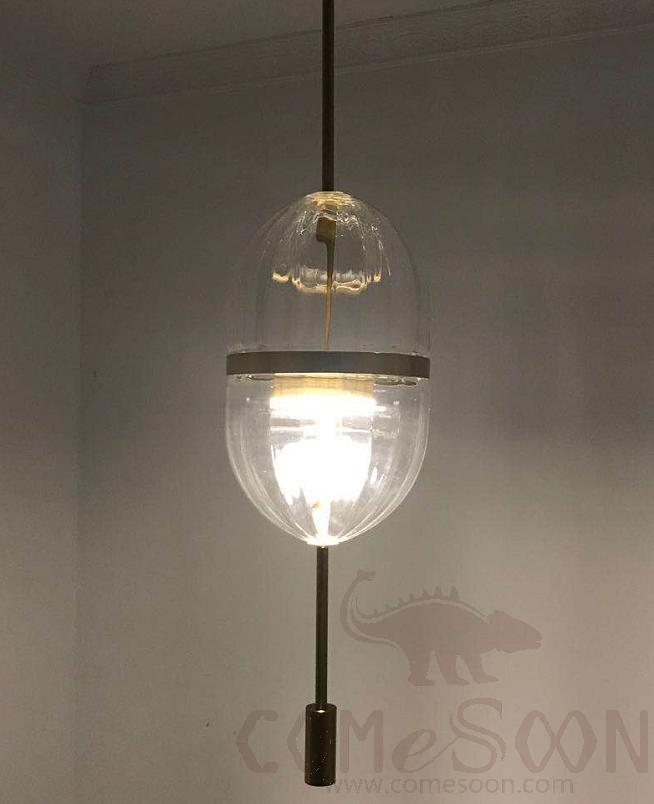 Small Pendant Light, Hardware Plating+Glass, D200*H800Mm