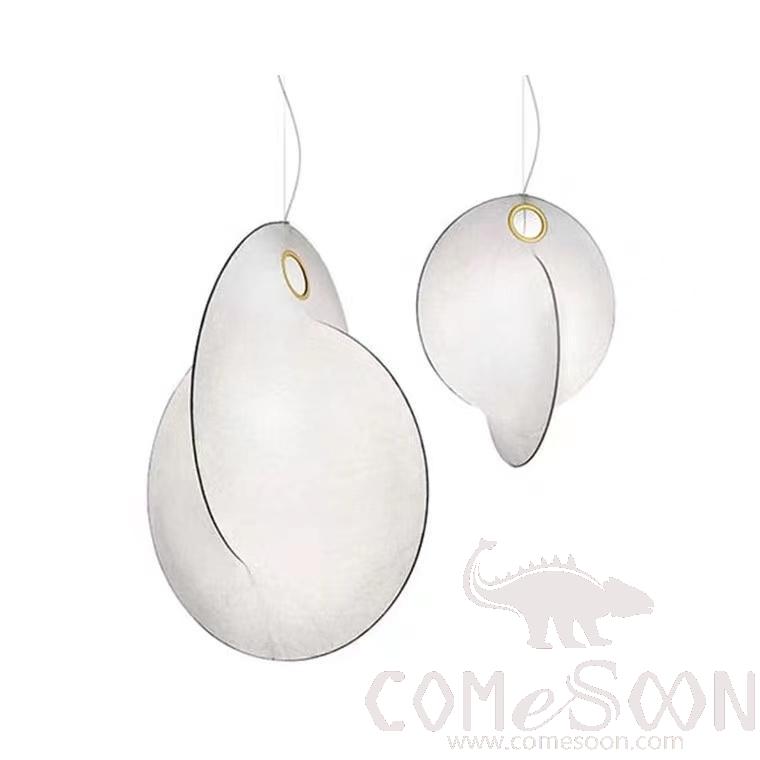 Small Pendant Light, Silk, D400Mm